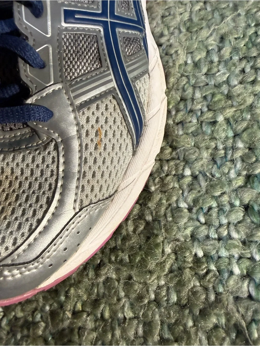 ASICS Women's Gray and Pink Athletic Running Shoes